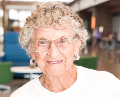 Marvelene Kooistra is like all of us. She forces herself out of bed and she tries to get in her exercise. Except, she's 97 years old.
