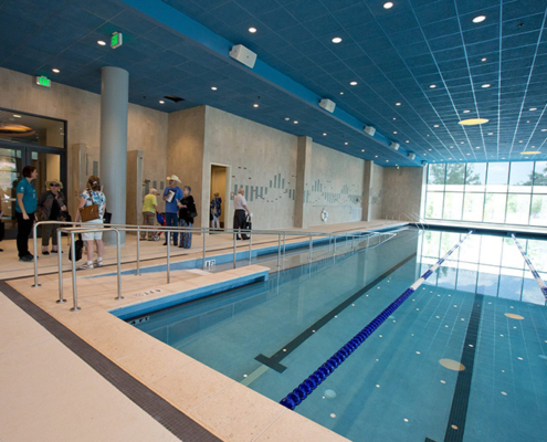 When Crosby Wellness Center reopened in April, Stone began attending water aerobics classes regularly. The aquatic programs she attends are Aqua Zumba®and water Pilates.